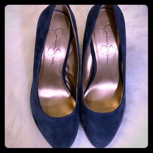 Jessica Simpson Blue Suede Pumps - Worn Once!
